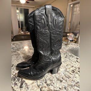 Dan Post black cowboy boots size 6